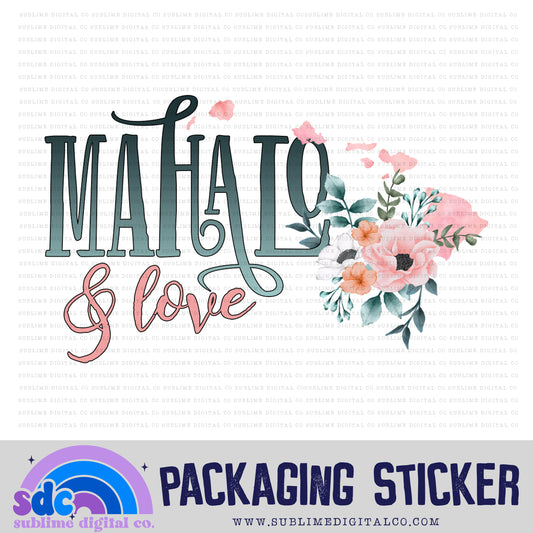 Mahalo & Love | Small Business Stickers | Digital Download | PNG File