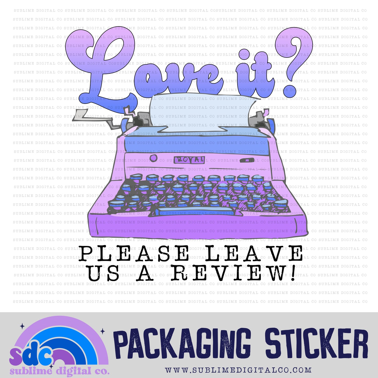 Love it? Please Leave A Review | Small Business Stickers | Digital Download | PNG File