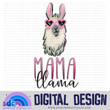 Mama Llama + Little Drama Llama • Matching with Mama • Instant Download • Sublimation Design