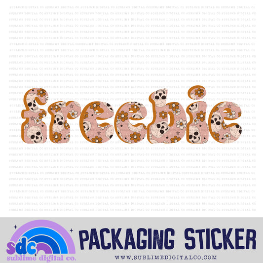 Freebie - Floral Skulls | Small Business Stickers | Digital Download | PNG File