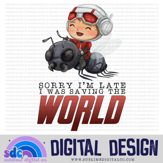 Saving the World • Baby Heroes • Instant Download • Sublimation Design