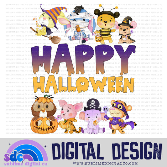 Happy Halloween • Honey Bear • Instant Download • Sublimation Design