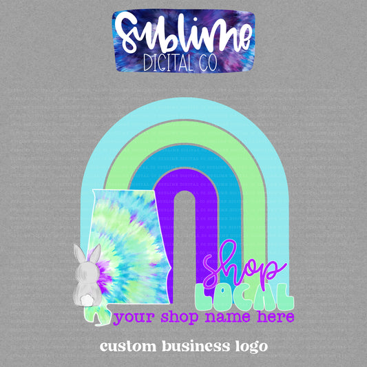 Shop Local Tie Dye Easter • Custom Logos • Custom Digital Designs