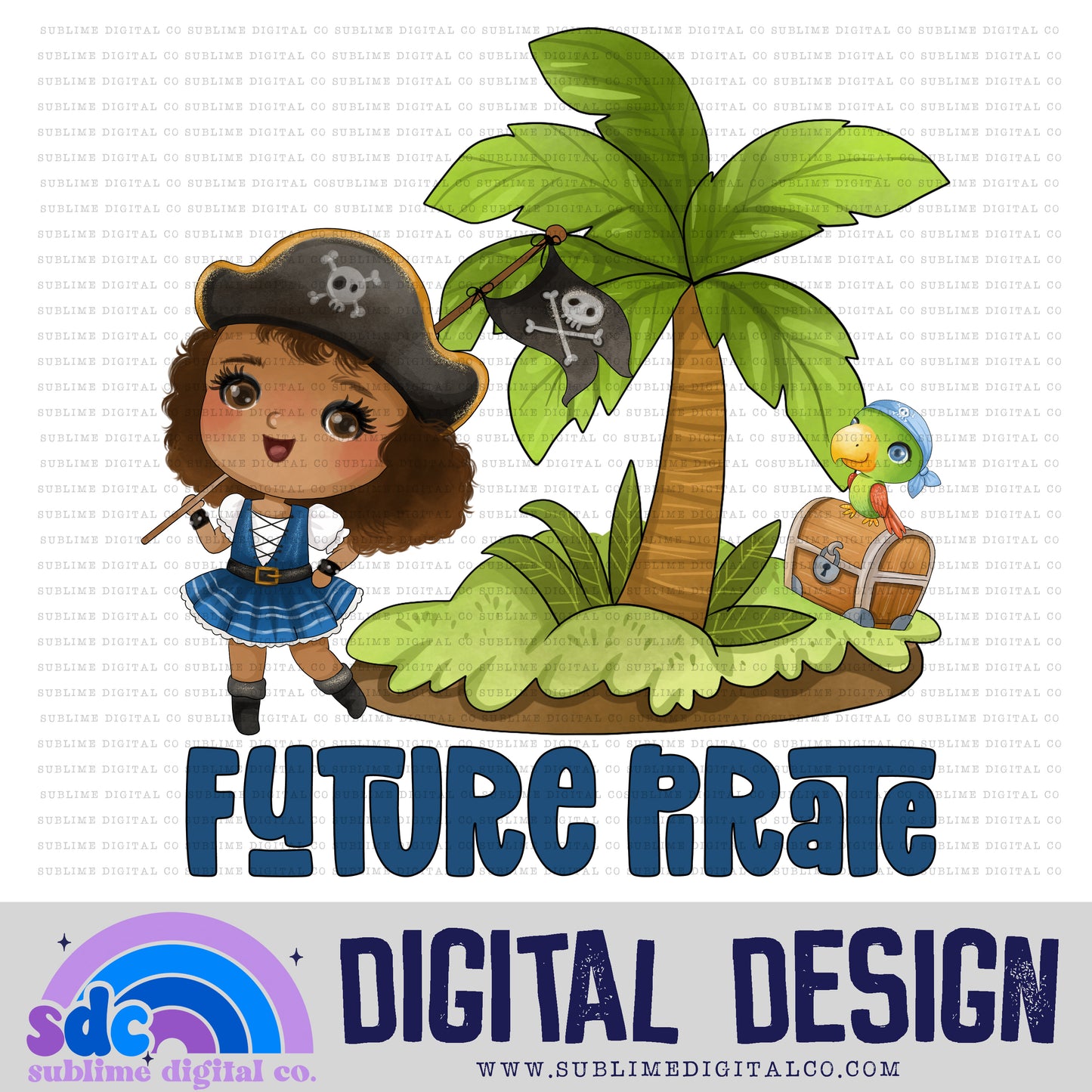 Future Pirate Girl 1 • Kids • Instant Download • Sublimation Design