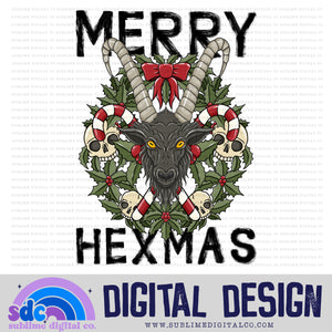 Merry Hexmas | Spooky Christmas | Sublimation Design | Instant Download | PNG File