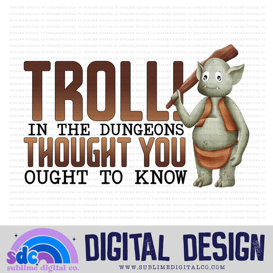 Troll • Wizards • Instant Download • Sublimation Design