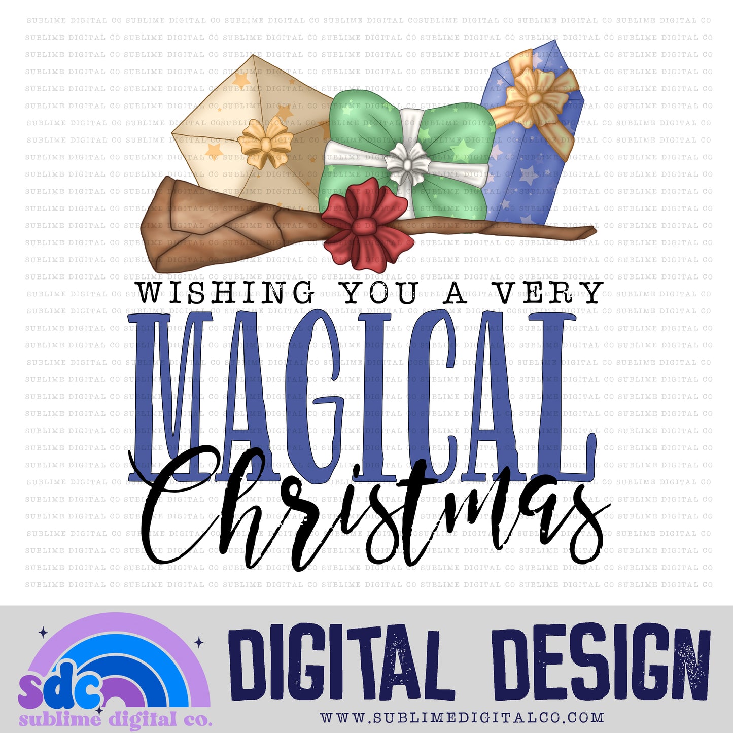 Magical Christmas • Wizard • Instant Download • Sublimation Design