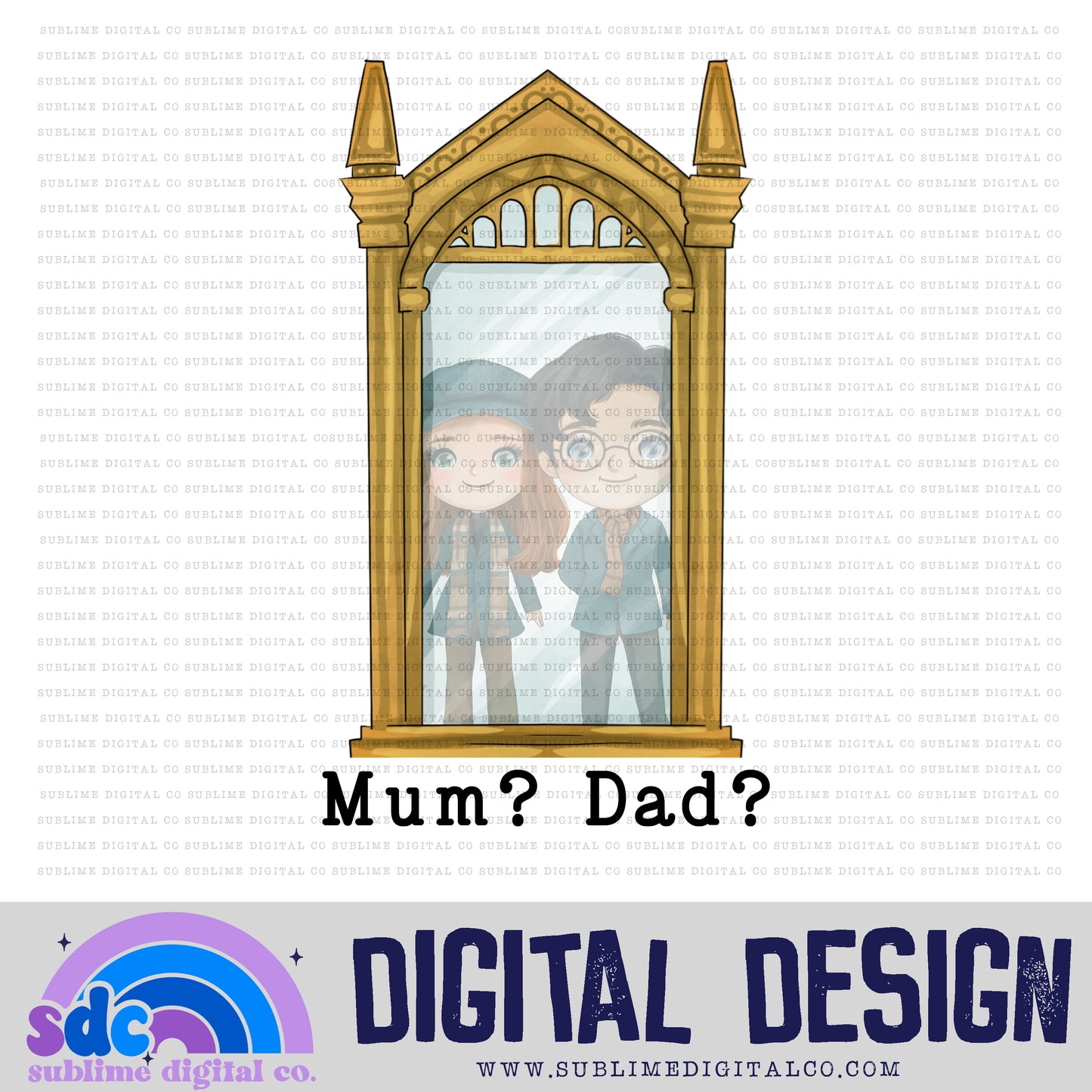 Mum Dad • Wizards • Instant Download • Sublimation Design
