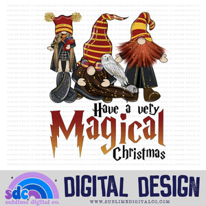Magical Christmas - Gnome • Wizard • Instant Download • Sublimation Design
