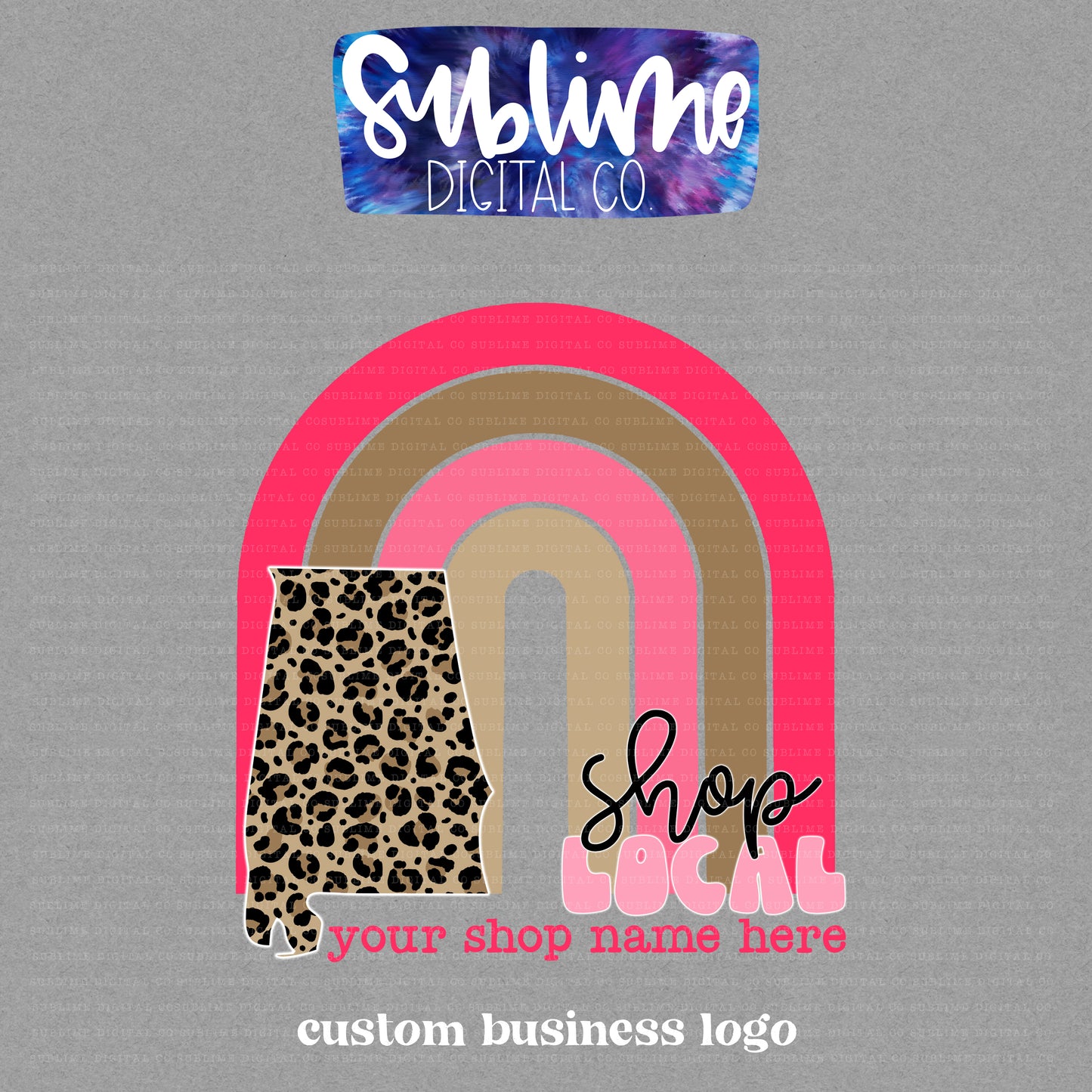 Shop Local Leopard • Custom Logos • Custom Digital Designs