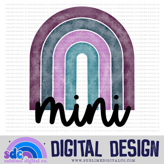 Mini - Peacock Rainbow • Colorful Designs • Instant Download • Sublimation Design