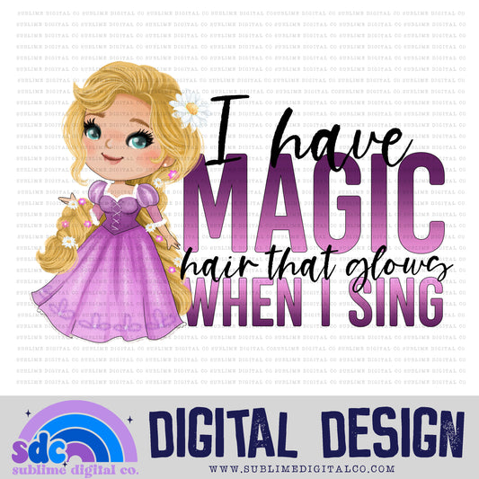 Magic • Tower Princess • Instant Download • Sublimation Design