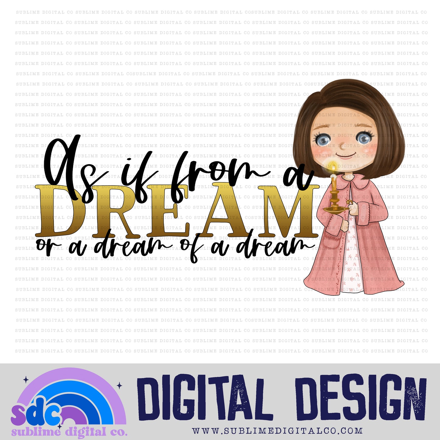 Dream • Wardrobe • Instant Download • Sublimation Design