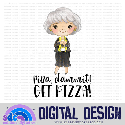 Pizza • Old Friends • Instant Download • Sublimation Design