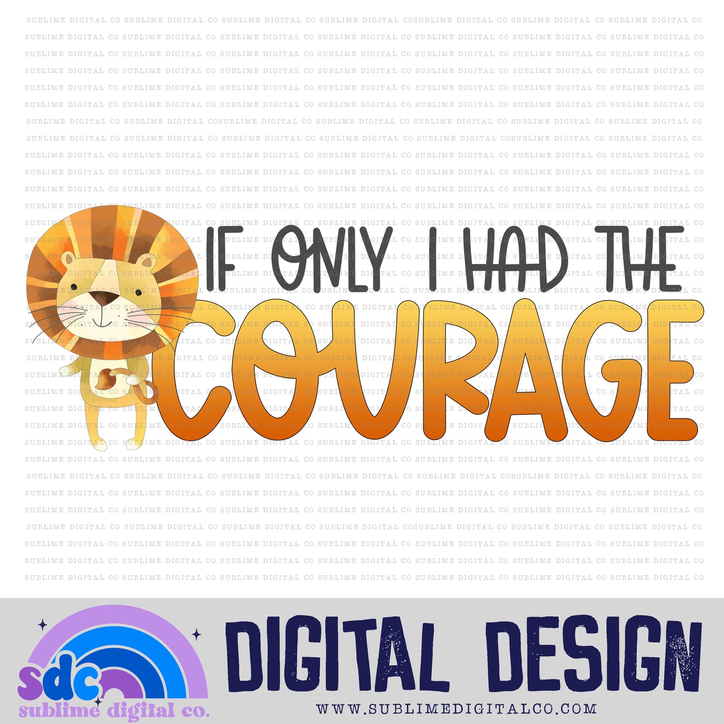 Courage • Wizard • Instant Download • Sublimation Design