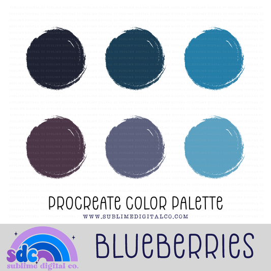 Blueberries • Color Palettes • Instant Download • Procreate Color Palette