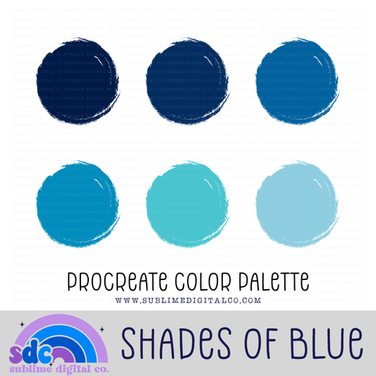 Shades of Blue • Color Palettes • Instant Download • Procreate Color Palette