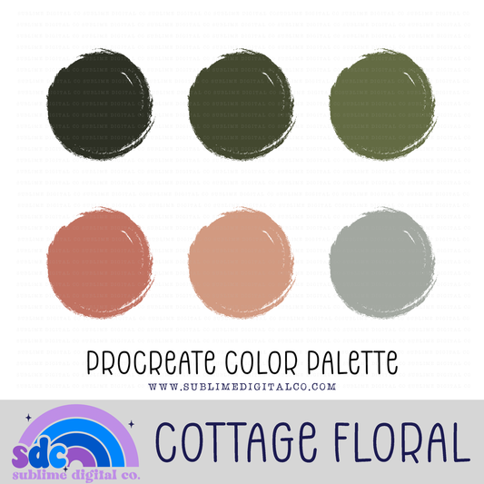 Cottage Floral • Color Palettes • Instant Download • Procreate Color Palette