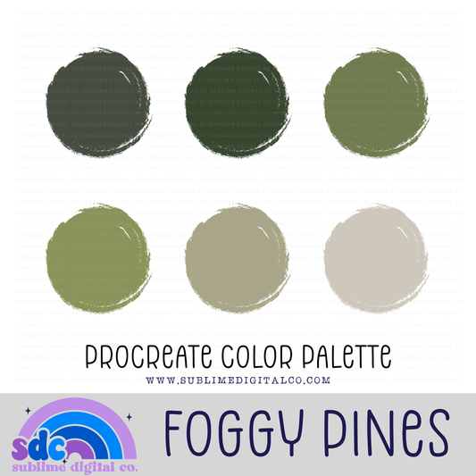 Foggy Pines • Color Palettes • Instant Download • Procreate Color Palette
