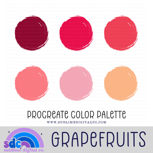 Grapefruits • Color Palettes • Instant Download • Procreate Color Palette