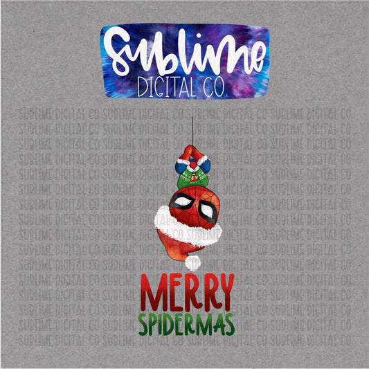Spider Christmas • Superheroes • Instant Download • Sublimation Design