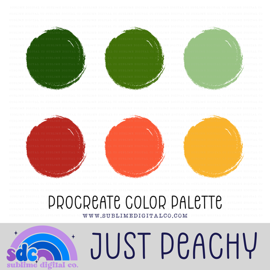 Just Peachy • Color Palettes • Instant Download • Procreate Color Palette
