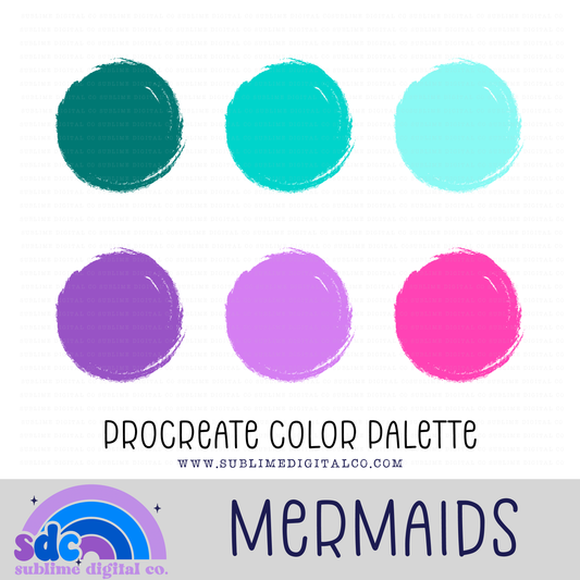 Mermaids • Color Palettes • Instant Download • Procreate Color Palette