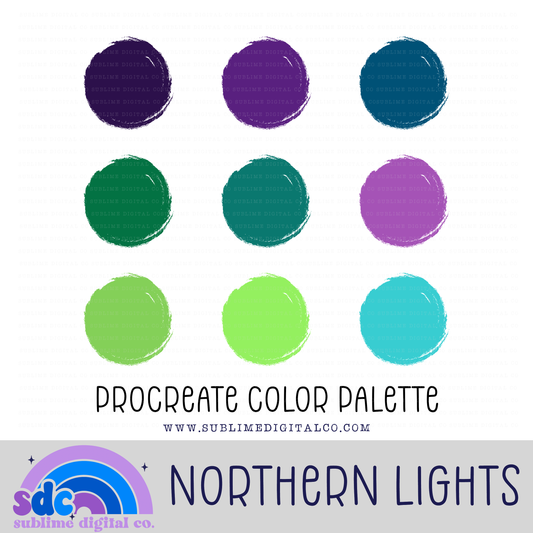 Northern Lights • Color Palettes • Instant Download • Procreate Color Palette