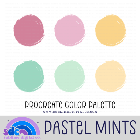 Pastel Mints • Color Palettes • Instant Download • Procreate Color Palette