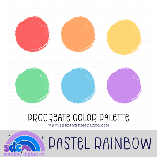 Pastel Rainbow • Color Palettes • Instant Download • Procreate Color Palette