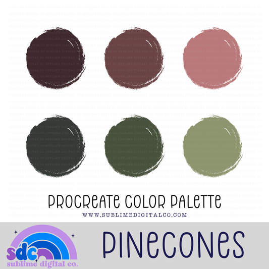 Pinecones • Color Palettes • Instant Download • Procreate Color Palette