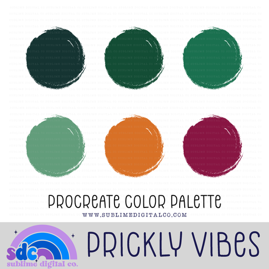 Prickly Vibes • Color Palettes • Instant Download • Procreate Color Palette
