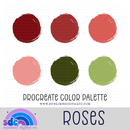 Roses • Color Palettes • Instant Download • Procreate Color Palette