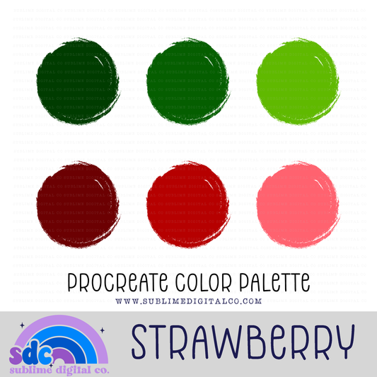 Strawberry • Color Palettes • Instant Download • Procreate Color Palette