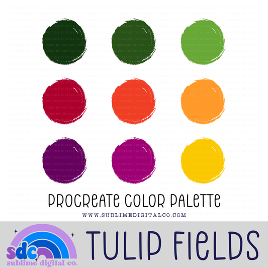 Tulip Fields • Color Palettes • Instant Download • Procreate Color Palette