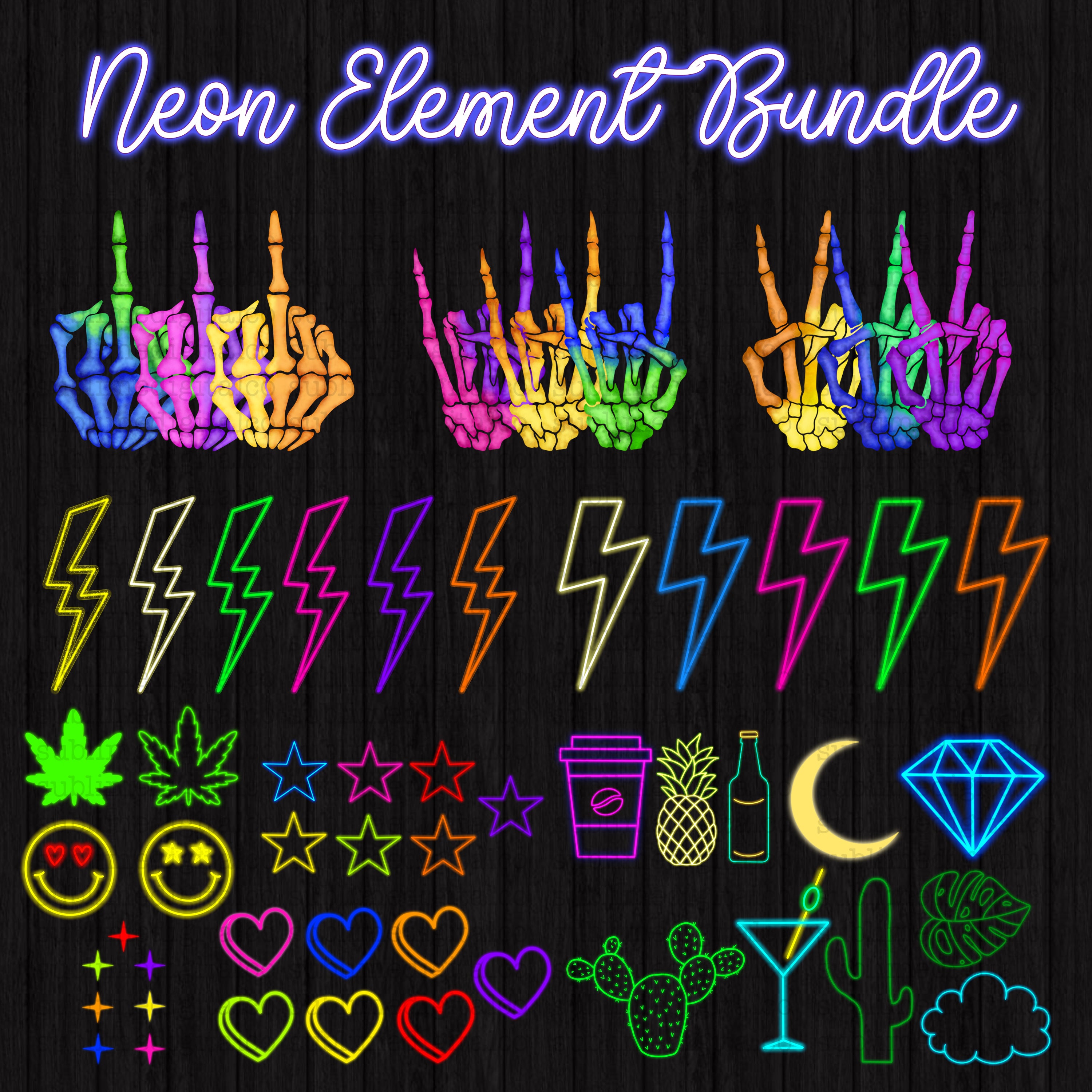 Neon Element Bundle – Sublime Digital Co