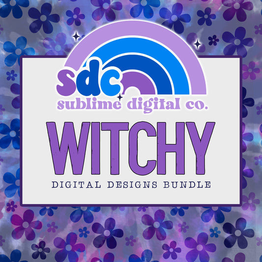 Witchy • Digital Design Bundles • Instant Download • Sublimation Design