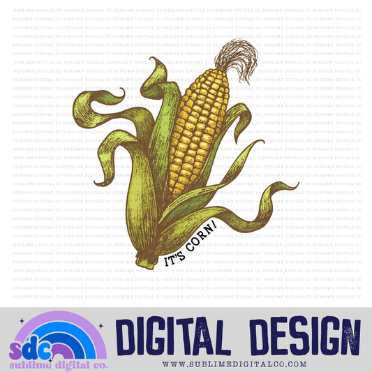 Corn Pocket Design • Food • Instant Download • Sublimation Design