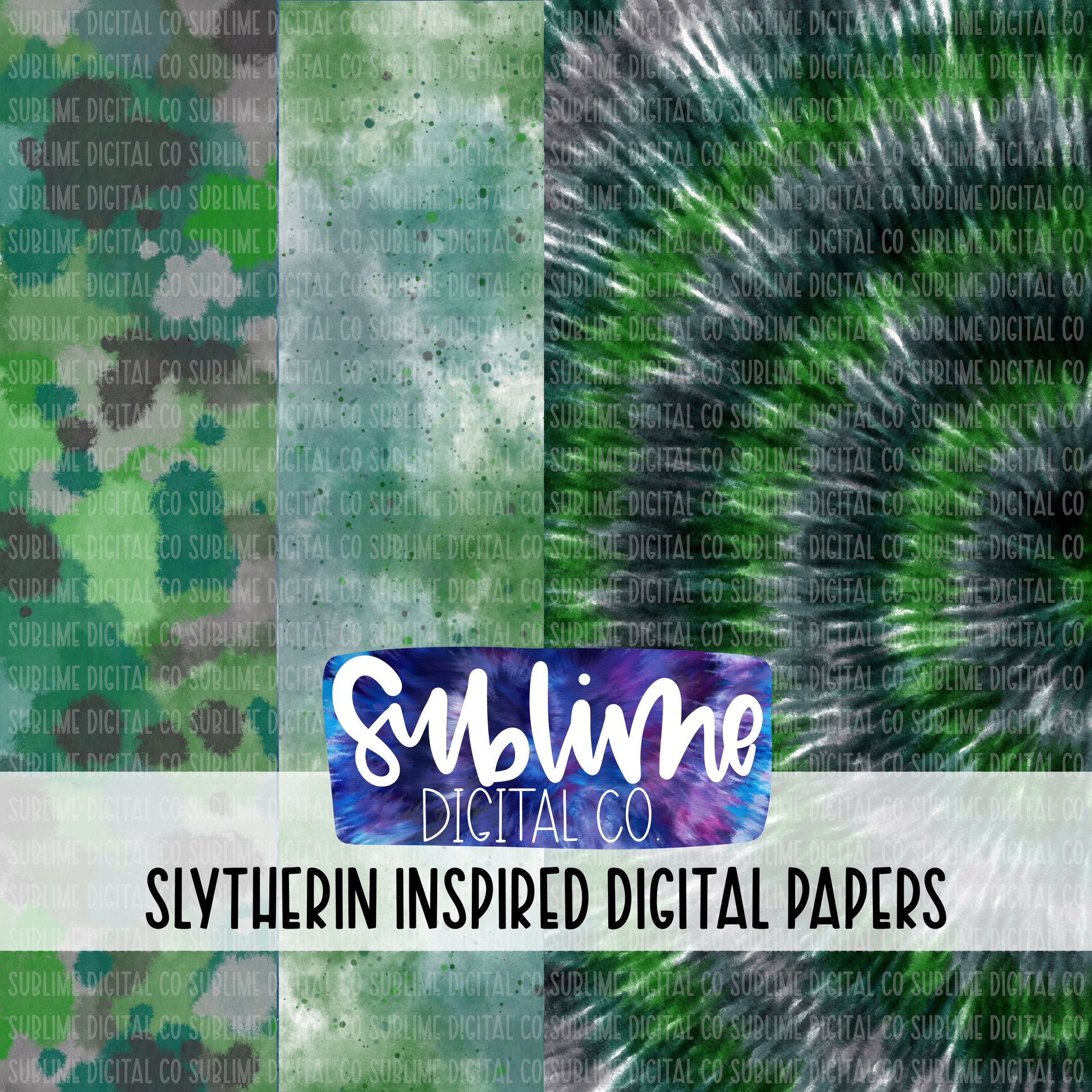 Slytherin Inspired • Digital Papers