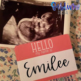Newborn Name Tag Sticker