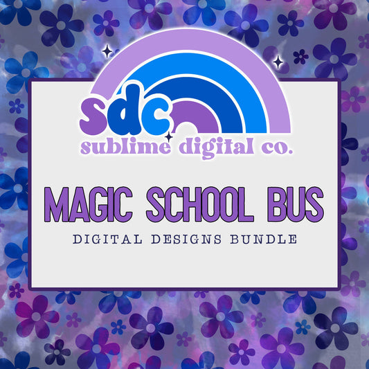 School Bus • Digital Design Bundles • Instant Download • Sublimation Design