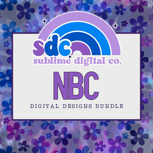NBC • Digital Design Bundles • Instant Download • Sublimation Design