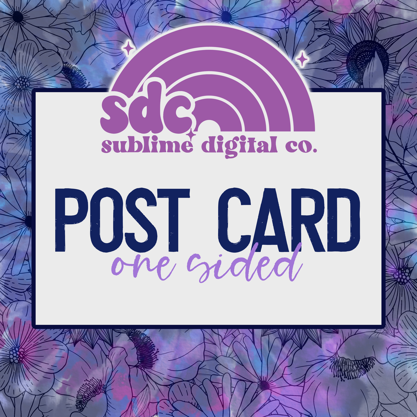 One Sided Post Card • Business Branding • Custom Digital Designs