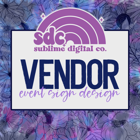 Vendor Event Banner Design • Business Branding • Custom Digital Designs